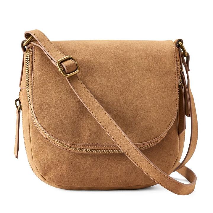 Sonoma Goods For Life&trade; Gertie Saddle Crossbody Bag, Women's, Red/coppr (rust/coppr)