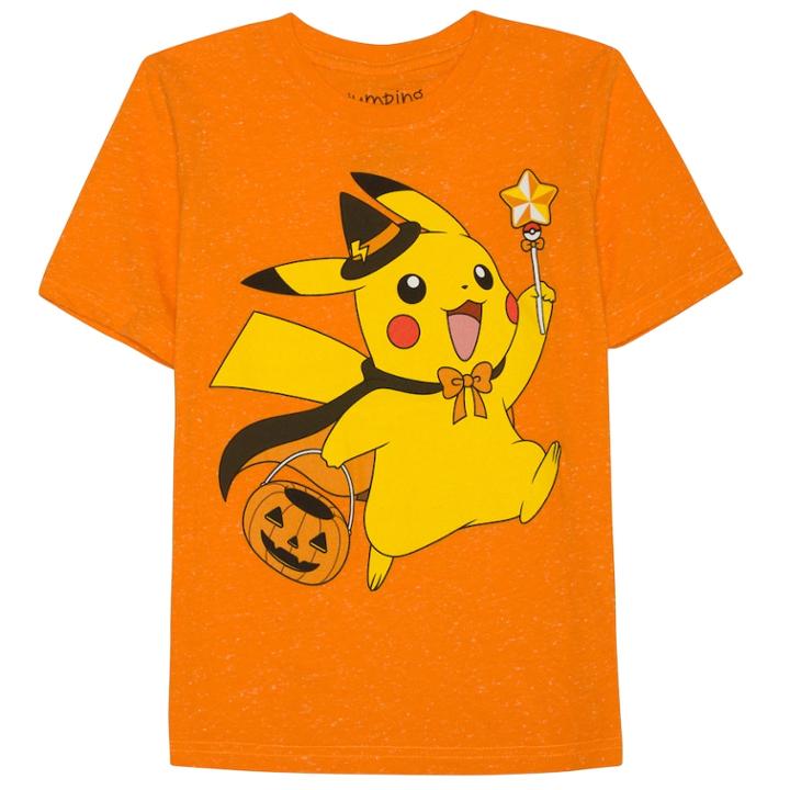 Boys 4-7x Jumping Beans&reg; Pokemon Pikachu Halloween Trick-or-treat Graphic Tee, Size: 6, Drk Orange