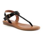 Sonoma Goods For Life&trade; Women's Braided Thong Sandals, Size: 8, Black