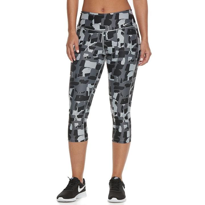 Women's Nike Power Training Capris, Size: Xl, Dark Grey