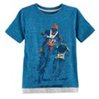 Boys 4-7x Sonoma Goods For Life&trade; Textured Layered Hem Graphic Tee, Size: 7x, Blue