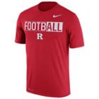 Men's Nike Rutgers Scarlet Knights Dri-fit Football Tee, Size: Medium, Multicolor