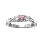 Survivor Collection Joanna Topaz 3-stone Ring, Women's, Size: 8, Pink