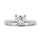 Forever Brilliant Cushion-cut Lab-created Moissanite Engagement Ring In 14k White Gold (1 1/10 Ct. T.w.), Men's, Size: 7