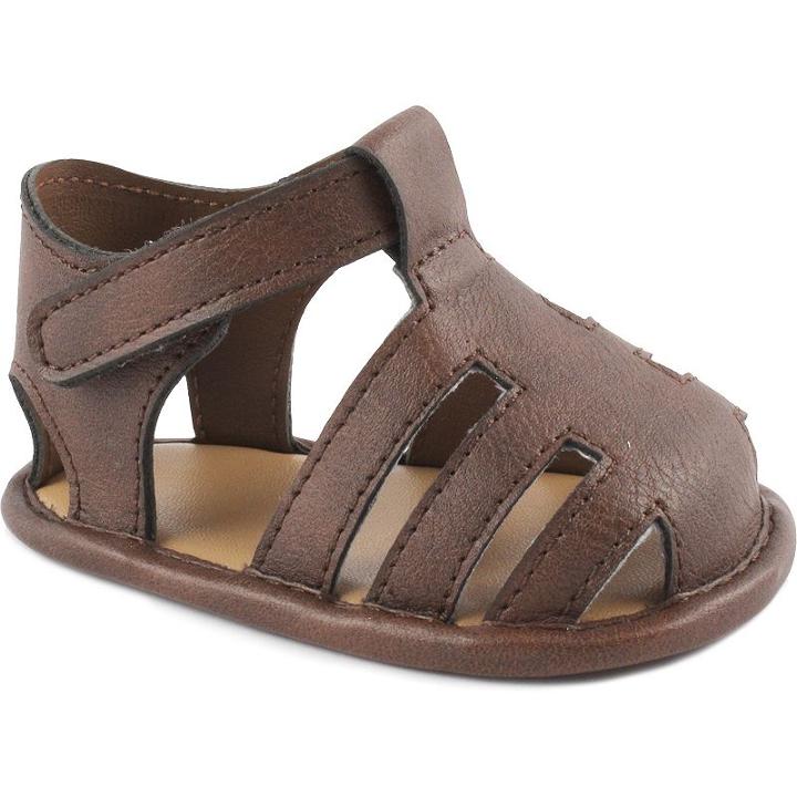 Baby Boy Wee Kids Fisherman Crib Sandals, Size: 0, Brown