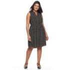 Plus Size Apt. 9 High-low Hardware Dress, Women's, Size: 2xl, Black