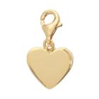 Tfs Jewelry 14k Gold Over Silver Puffed Heart Charm, Women's, Yellow