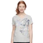 Women's Sonoma Goods For Life&trade; Essential Graphic V-neck Tee, Size: Xxl, Light Grey