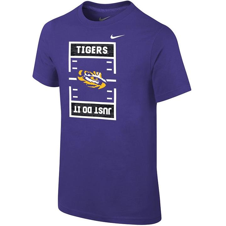 Boys 8-20 Nike Lsu Tigers Football Tee, Size: S 8, Purple