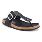 Nyla Chavis Women's Footbed Sandals, Girl's, Size: 7, Black