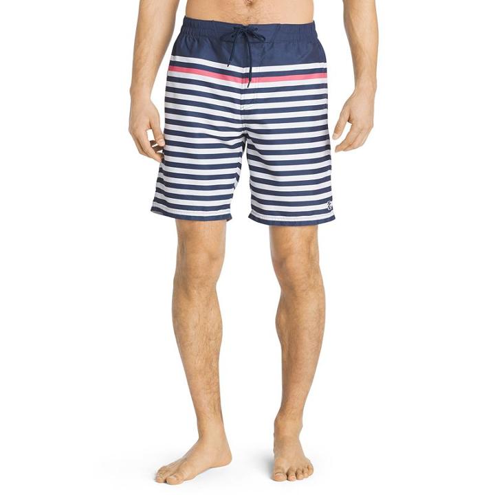 Big & Tall Izod Striped Performance Board Shorts, Men's, Size: Small, Blue Other