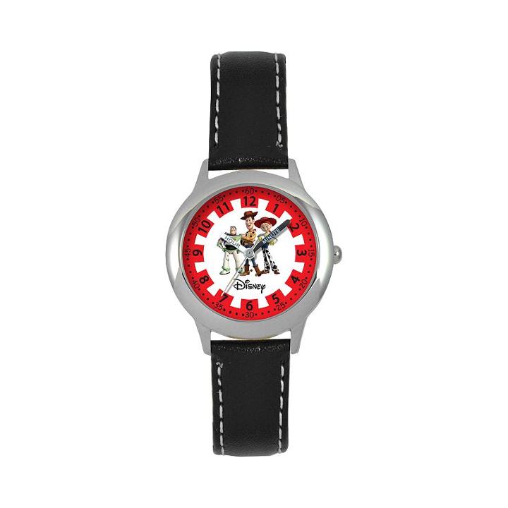Disney / Pixar Toy Story Sheriff Woody, Buzz Lightyear & Jessie Kids' Time Teacher Watch, Boy's, Black, Durable