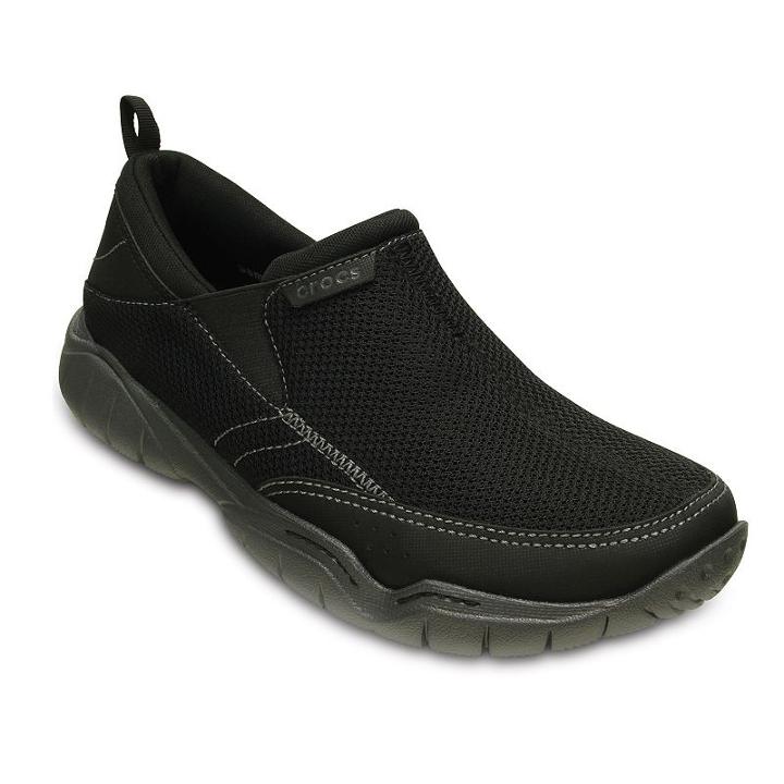 Crocs Swiftwater Men's Slip-on Shoes, Size: 11, Dark Grey