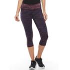 Petite Tek Gear&reg; Performance Colorblock Capri Leggings, Women's, Size: S Petite, Oxford