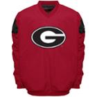 Men's Franchise Club Georgia Bulldogs Focus Windshell Pullover, Size: 3xl, Red