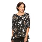 Women's Croft & Barrow&reg; Tiered Peplum Top, Size: Medium, Oxford