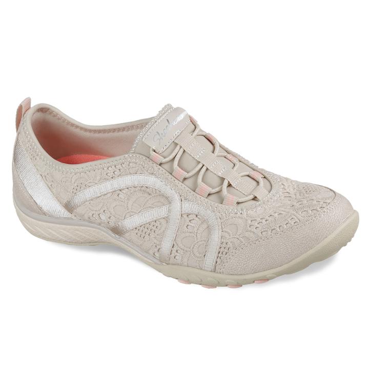 Skechers Relaxed Fit Breathe-easy Elegant Glow Women's Shoes, Size: 8, White