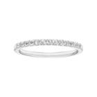 14k White Gold White Sapphire Stackable Ring, Women's, Size: 6