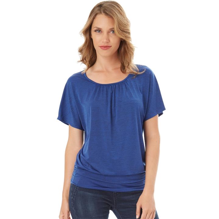 Women's Apt. 9&reg; Crisscross Back Tee, Size: Large, Brt Blue