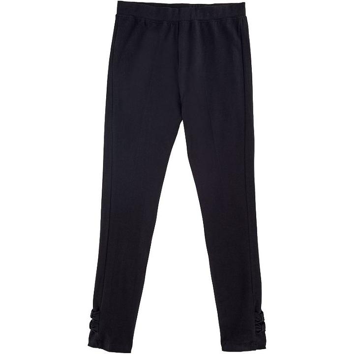 Girls 4-6x French Toast Bow Leggings, Girl's, Size: 6, Black
