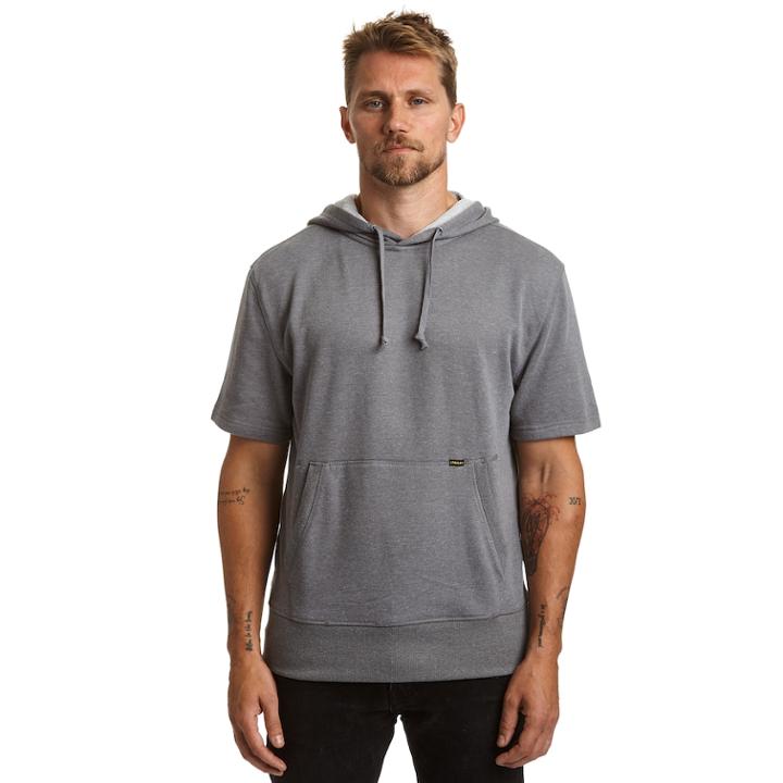 Men's Stanley Regular-fit French Terry Hoodie, Size: Large, Dark Grey