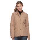 Women's Kc Collections Diamond Quilted Jacket, Size: Xl, Beige Oth