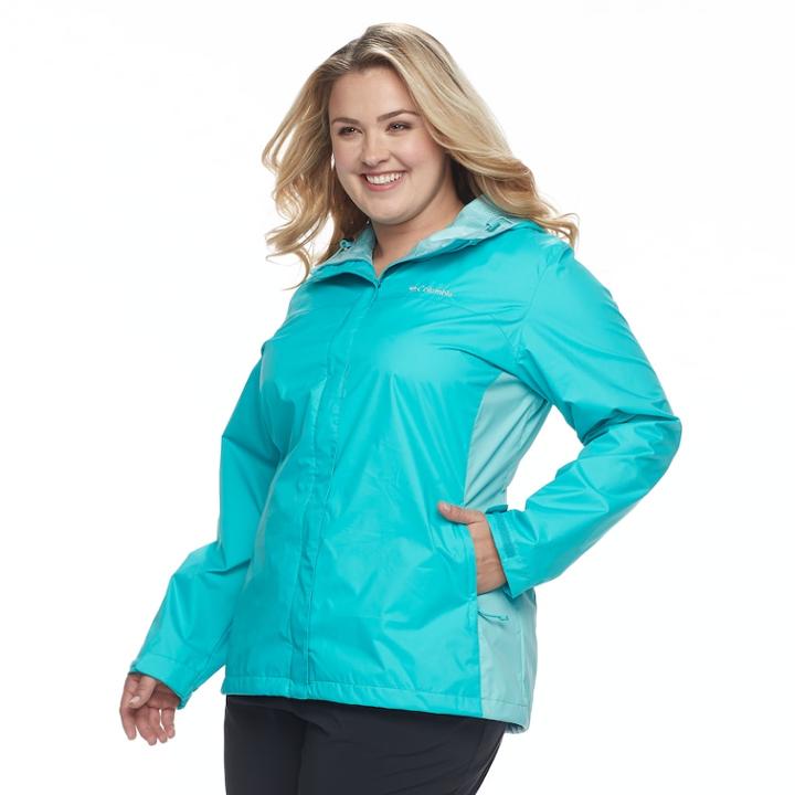 Plus Size Columbia Grey Skies Waterproof Jacket, Women's, Size: 2xl, Brt Yellow