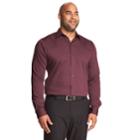 Big & Tall Van Heusen Classic-fit Easy-care Button-down Shirt, Men's, Size: L Tall, Dark Red