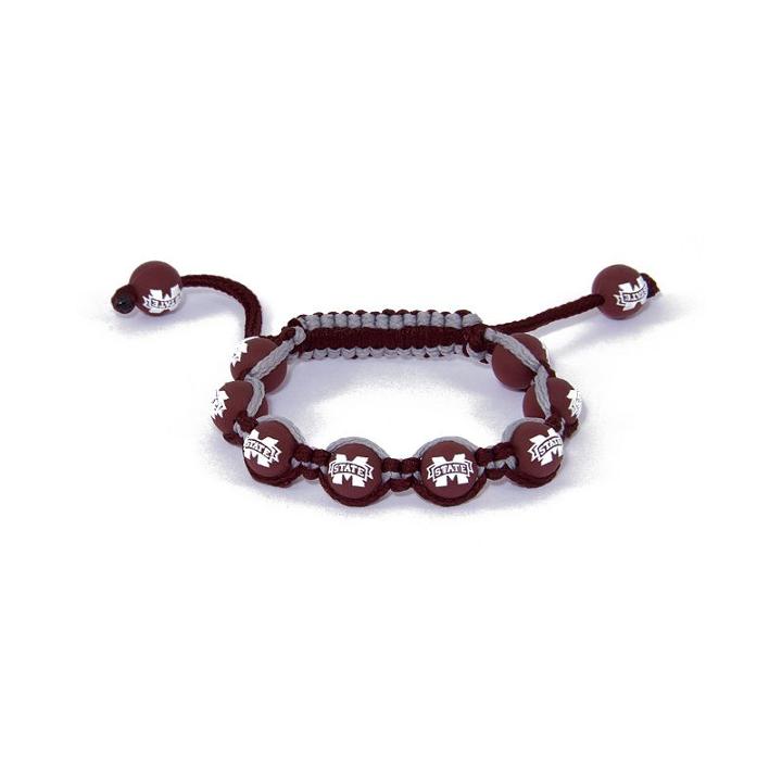 Mississippi State Bulldogs Bead Bracelet, Girl's, Multicolor, Durable