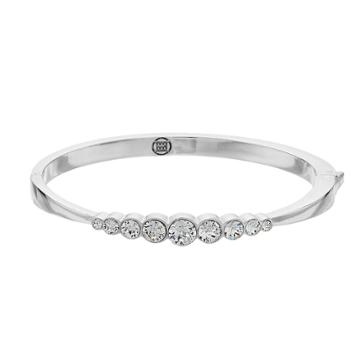 Dana Buchman Silver Tone Crystal Bracelet, Women's