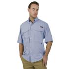 Men's Realtree Classic-fit Performance Fishing Button-down Shirt, Size: Medium, Dark Blue