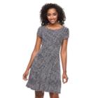 Women's Connected Apparel Print Shift Dress, Size: 12, Lt Orange