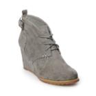 So&reg; Larch Women's Wedge Ankle Boots, Size: Medium (11), Med Grey