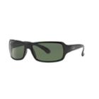 Ray-ban Highstreet Rb4075 61mm Rectangle Polarized Sunglasses, Adult Unisex, Dark Grey