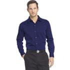 Big & Tall Van Heusen Van Heusen Classic-fit Striped Sateen Button-down Shirt, Men's, Size: L Tall, Blue Other