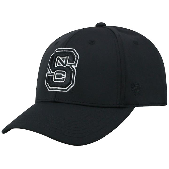 Adult Top Of The World North Carolina State Wolfpack Tension Cap, Men's, Black