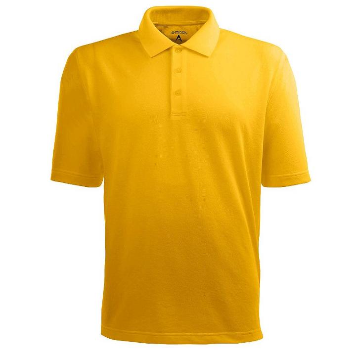 Men's Antigua Xtra-lite Desert-dry Solid Performance Polo, Size: Xxl, Yellow