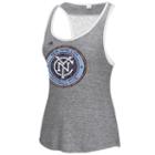 Women's Adidas New York City Fc Pearl Logo Lace Back Tank Top, Size: Xl, Black