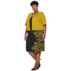 Plus Size Maya Brooke Floral Sleeveless Dress & Beaded Jacket Set, Women's, Size: 24w T/l, Drk Yellow
