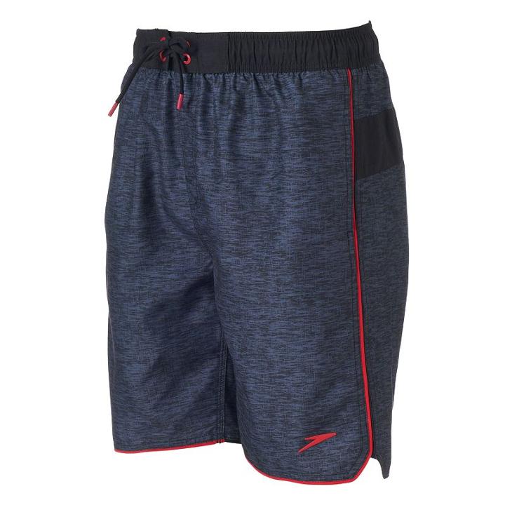 Men's Speedo Vaporplus Surface Veneer Volley Shorts, Size: Large, Black