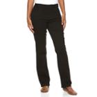 Women's Croft & Barrow&reg; Classic Fit Bootcut Jeans, Size: 4 T/l, Black