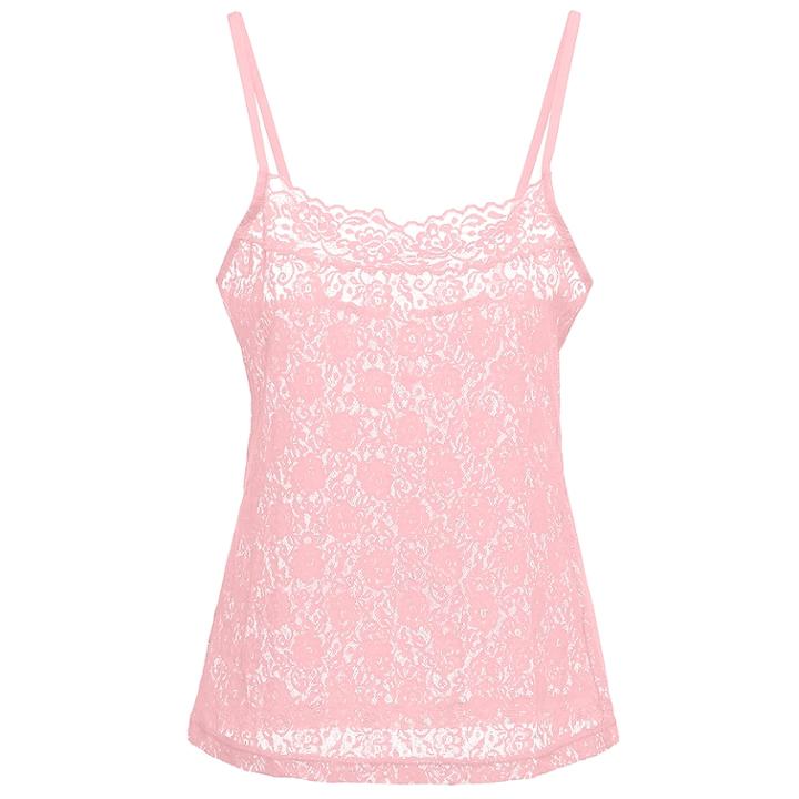 Women's Cosabella Amore Adore Lace Camisole, Size: Medium, Light Pink