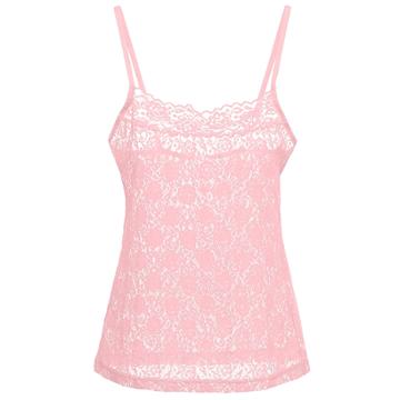 Women's Cosabella Amore Adore Lace Camisole, Size: Medium, Light Pink