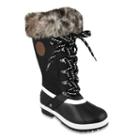 London Fog Melton 3 Women's Winter Duck Boots, Size: Medium (8), Black