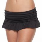 Women's Apt. 9&reg; Solid Skirted Bikini Bottoms, Size: Small, Black