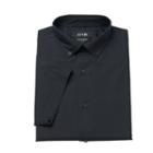 Men's Apt. 9&reg; Slim-fit Stretch Button-down Collar Dress Shirt, Size: M 15.5-16, Black
