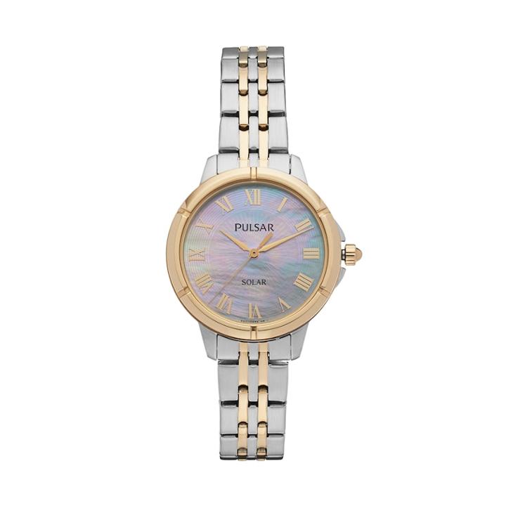 Pulsar Women's Easy Style Stainless Steel Solar Watch, Multicolor