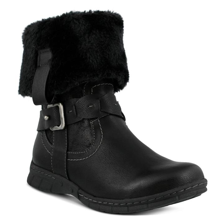 Spring Step Peeta Women's Water Resistant Ankle Boots, Size: 38, Black