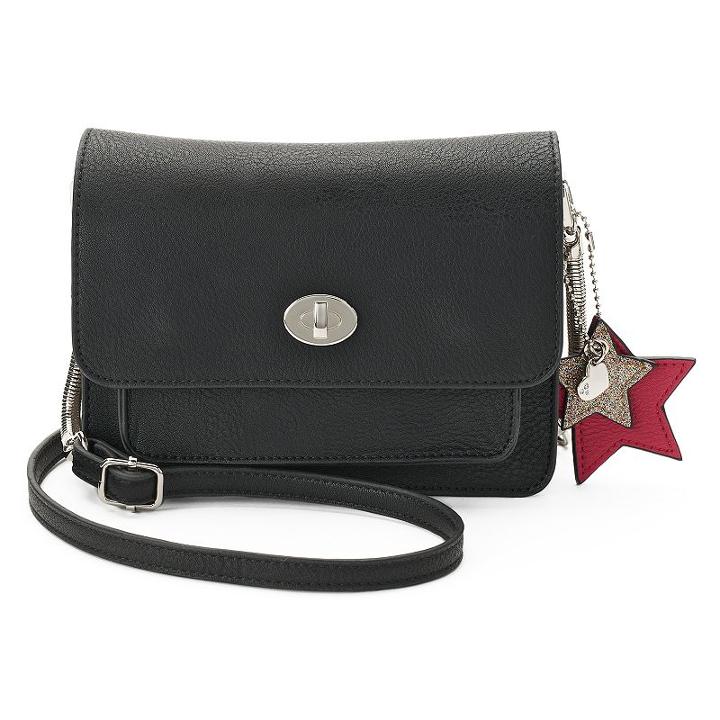 Candie's&reg; Lucy Flap Crossbody Bag, Women's, Grey