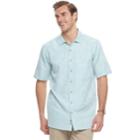 Big & Tall Men's Batik Bay Classic-fit Jacquard Button-down Shirt, Size: Xxl Tall, Turquoise/blue (turq/aqua)